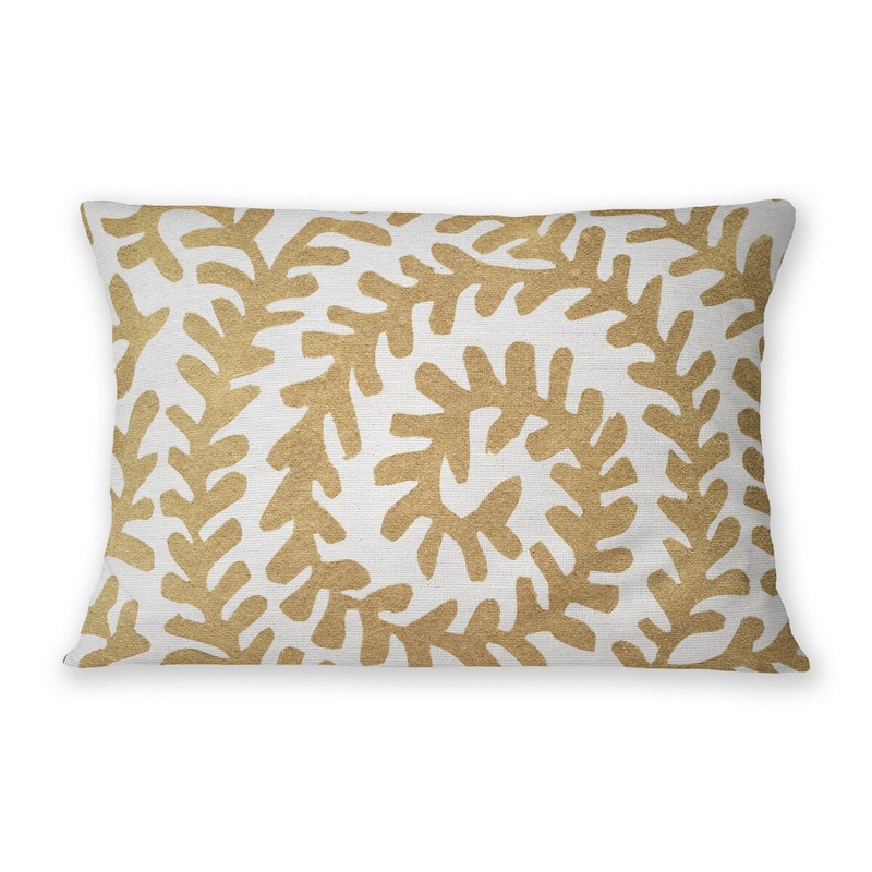 SIMPLY ELEGANT BRANCHES Linen Throw Pillow By Nancy Green