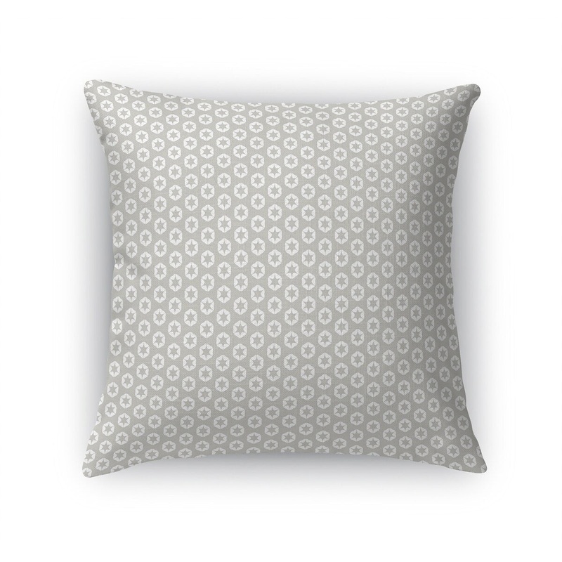 STAR POWER GREY Accent Pillow by Terri Ellis