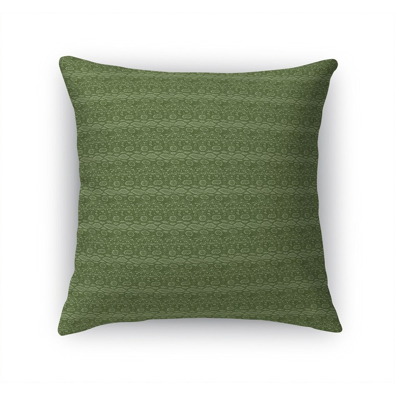 STRIPED SNAKE GREEN Accent Pillow by Kavka Designs