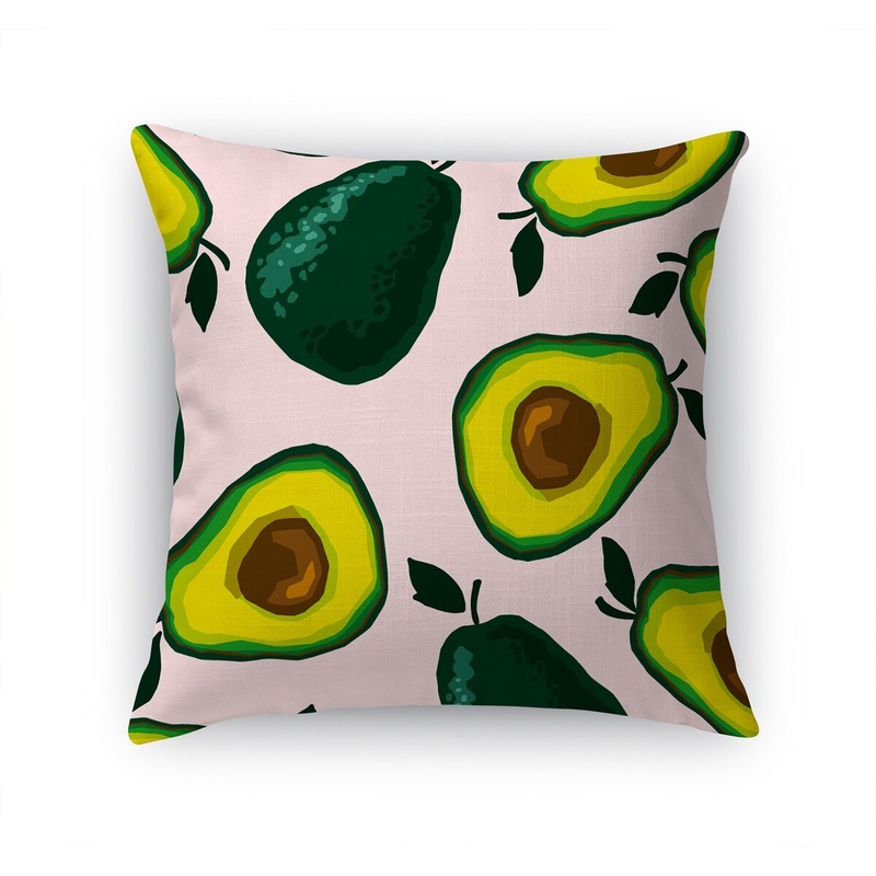 AVOCADO PARTY PINK Accent Pillow by Kavka Designs