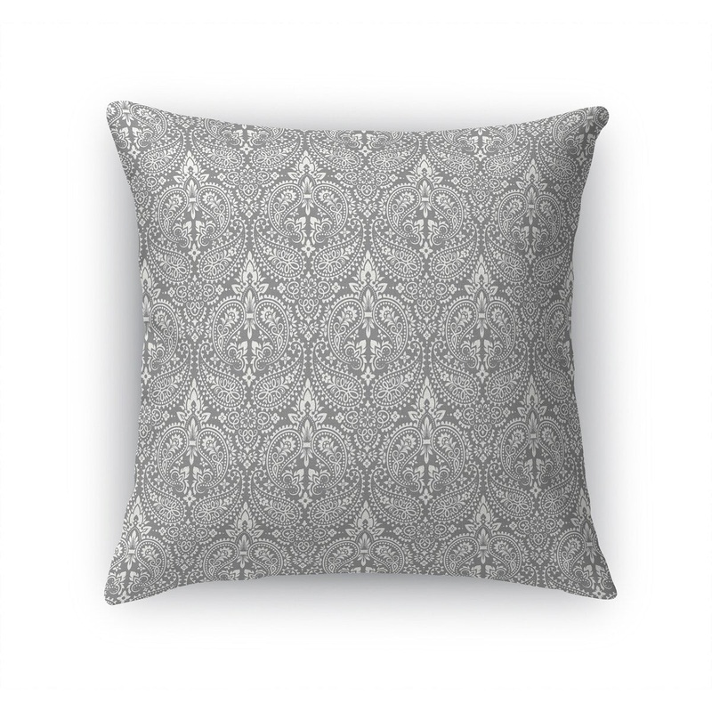 BANDANA GREY Accent Pillow by Kavka Designs