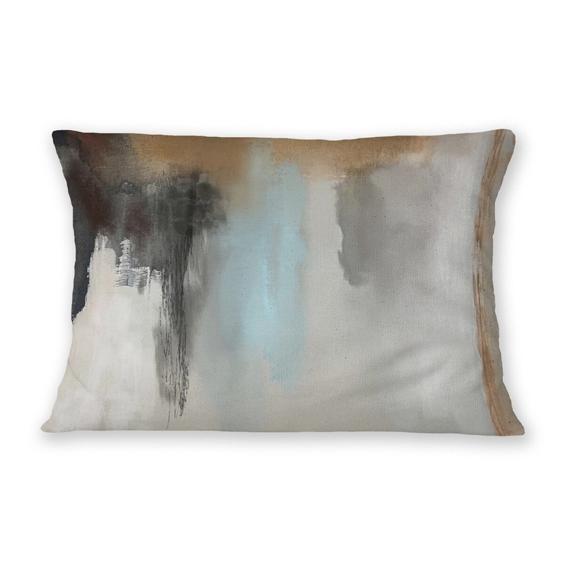 BROKEN JOURNEY Lumbar Pillow By Lina Lieffers