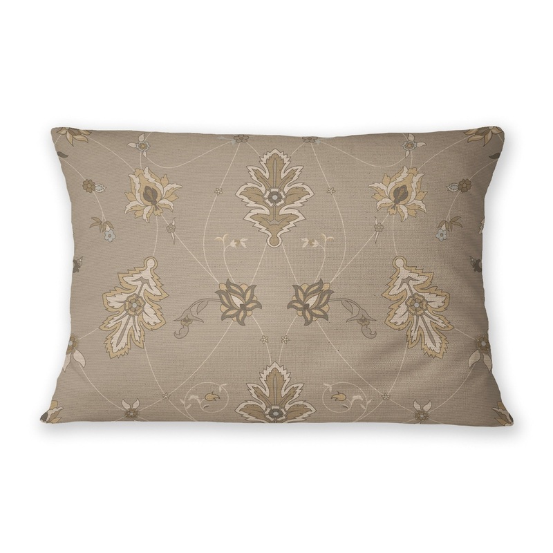 SHABYLON BEIGE Linen Throw Pillow By Marina Gutierrez