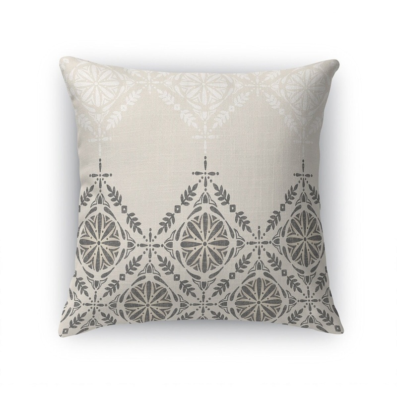 SHADOW TILE DARK GREY Accent Pillow by Kavka Designs
