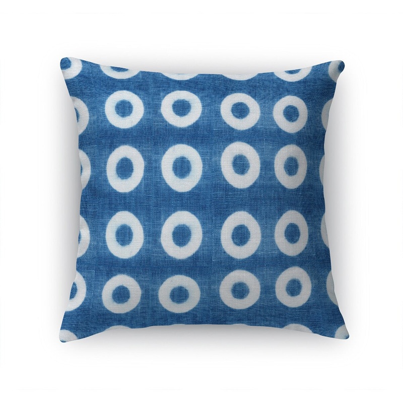 SHIBORI DONUTS Accent Pillow by Nancy Green