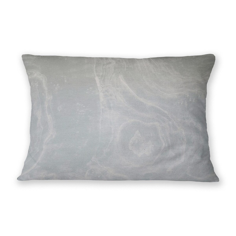 THE TIDE WHITE Linen Throw Pillow By Linda Lieffers
