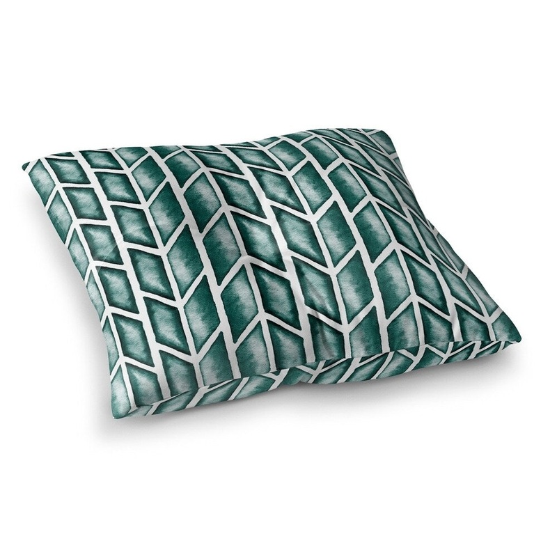 Arrows Teal Floor Pillow