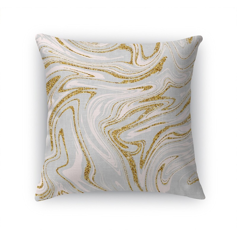 BOHO SWIRL GOLD Accent Pillow by Kavka Designs