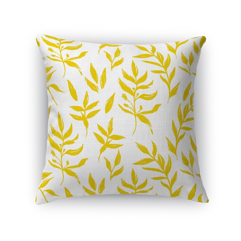 CASCADE YELLOW Accent Pillow by Terri Ellis