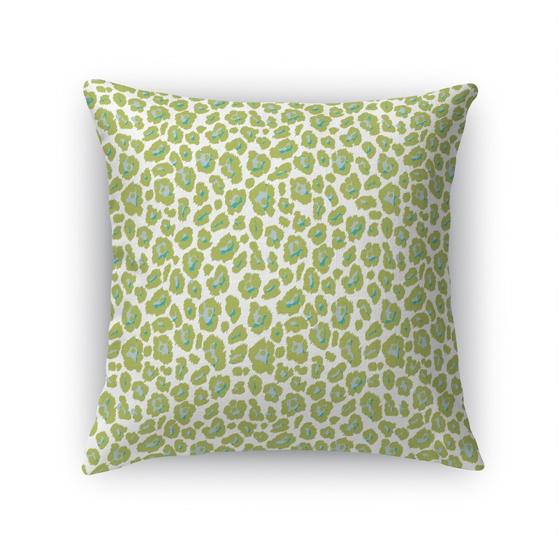 CHEETAH CANDY CHARTREUSE Accent Pillow by Kavka Designs