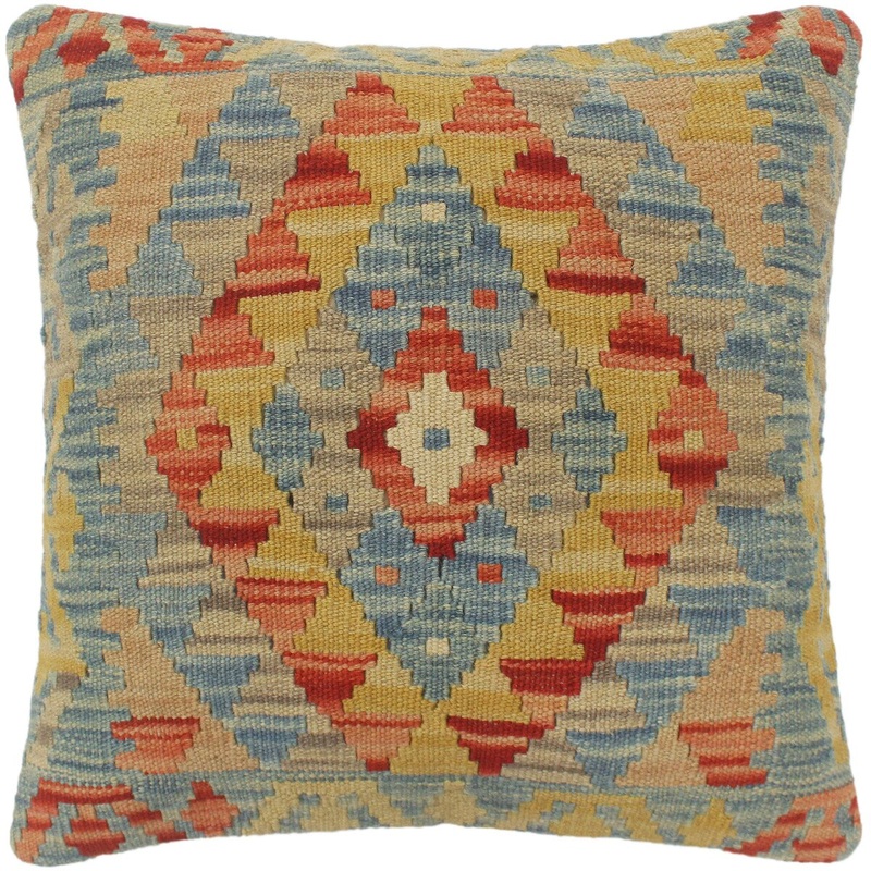 Shabby Chic Turkish Bentley Hand Woven Kilim Pillow