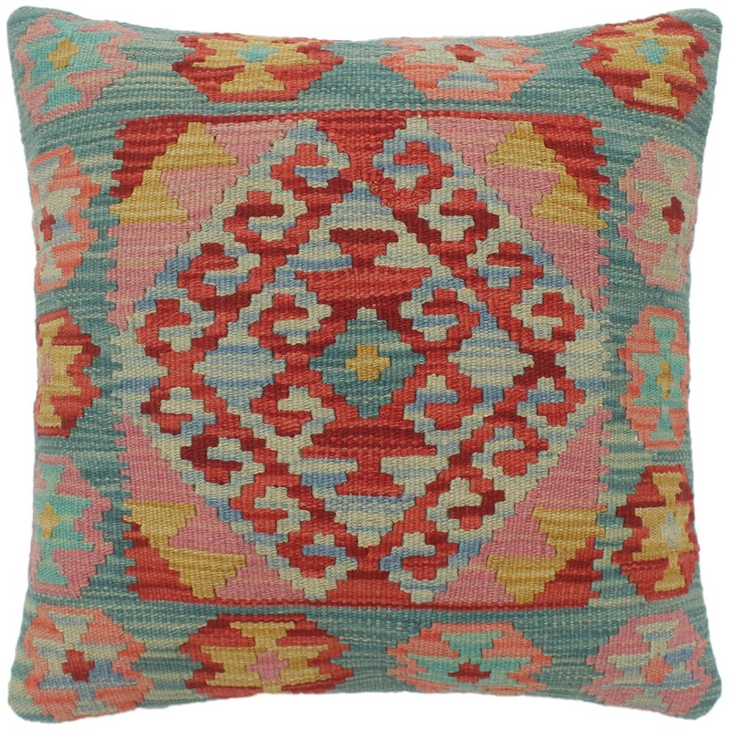 Shabby Chic Turkish Johns Hand Woven Kilim Pillow
