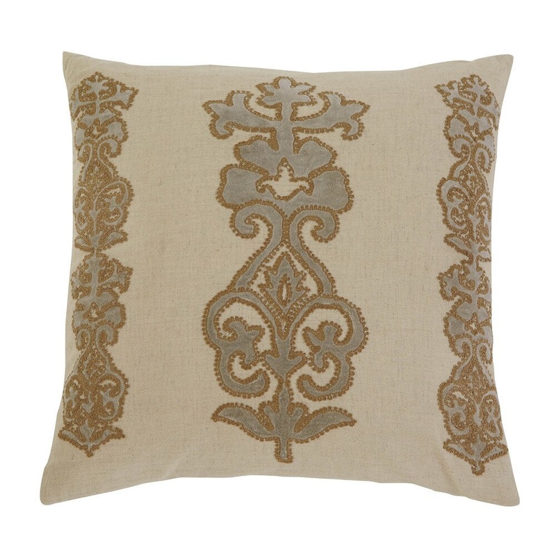 Signature Design by Ashley Applique Natural 18-inch Pillow Cover