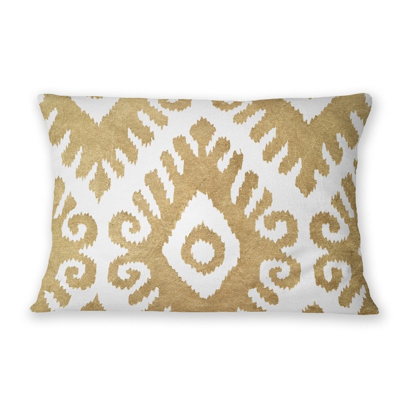 SIMPLY ELEGANT POD GOLD Lumbar Pillow By Nancy Green