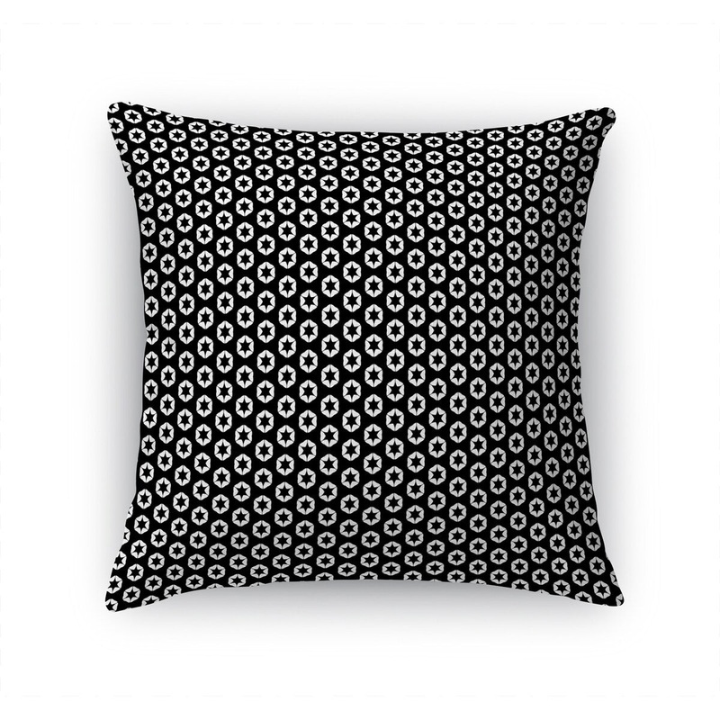 STAR POWER BLACK Accent Pillow by Terri Ellis
