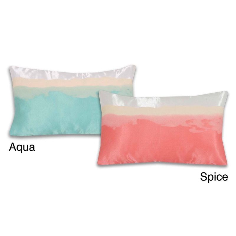 Water Color Sea Shore 20-inch Decorative Throw Pillow