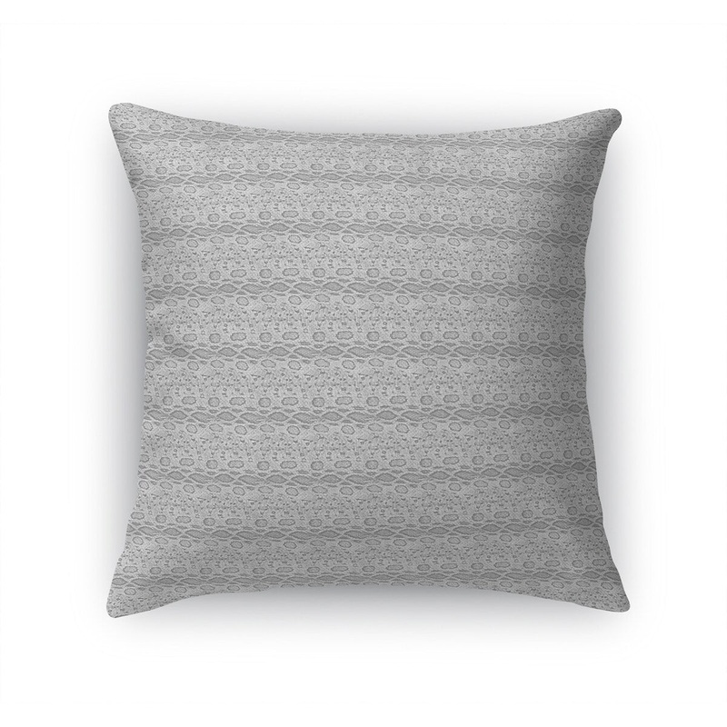 STRIPED SNAKE GREY Accent Pillow by Kavka Designs
