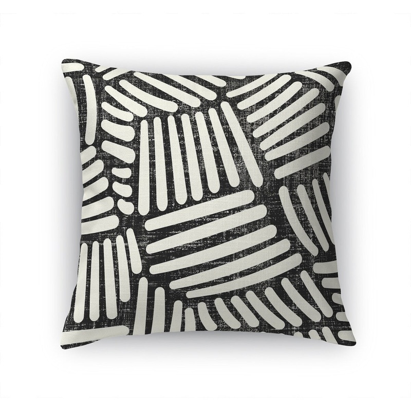 SWEEP CHARCOAL Accent Pillow by Becky Bailey