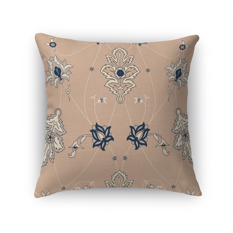 BABYLON ROSE & BLUE Accent Pillow by Marina Gutierrez