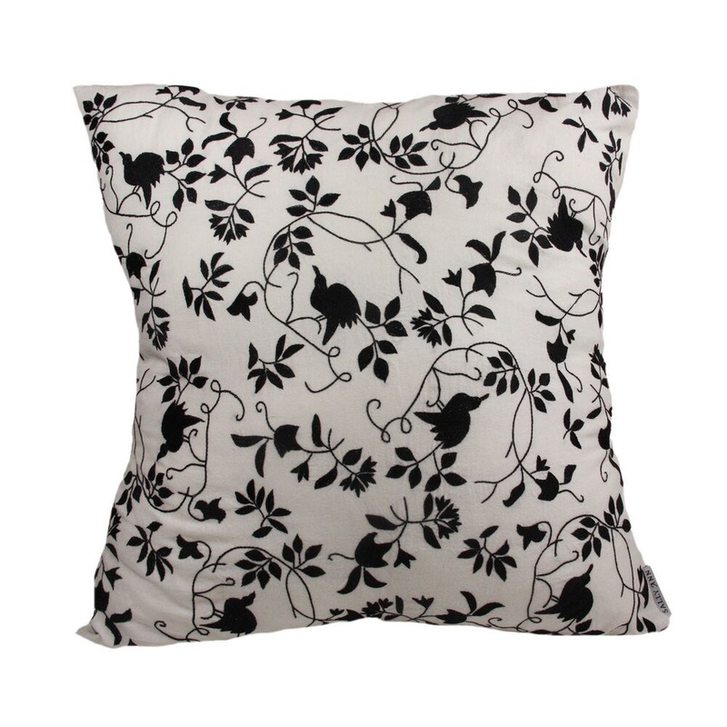 Black on White Soaring High Pillow Cover (Bangladesh)