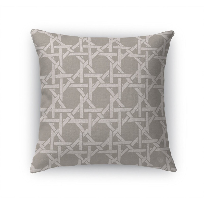 CANE TAUPE Accent Pillow by Kavka Designs