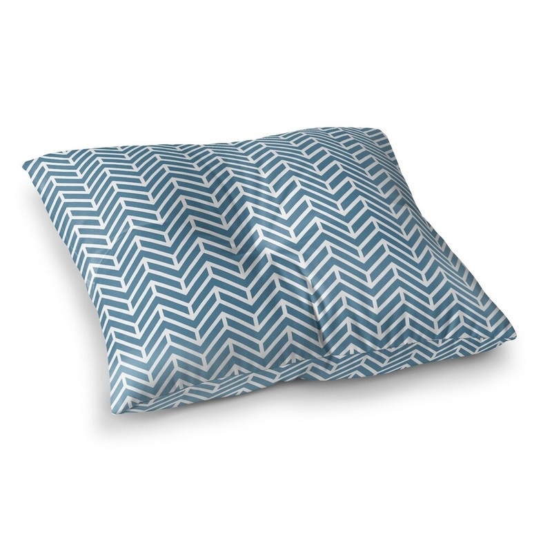 Chevron Ocean Floor Pillow