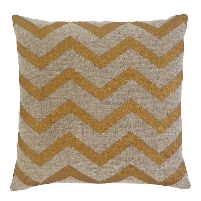 Signature Design by Ashley Chevron Gold 20-inch Pillow Cover