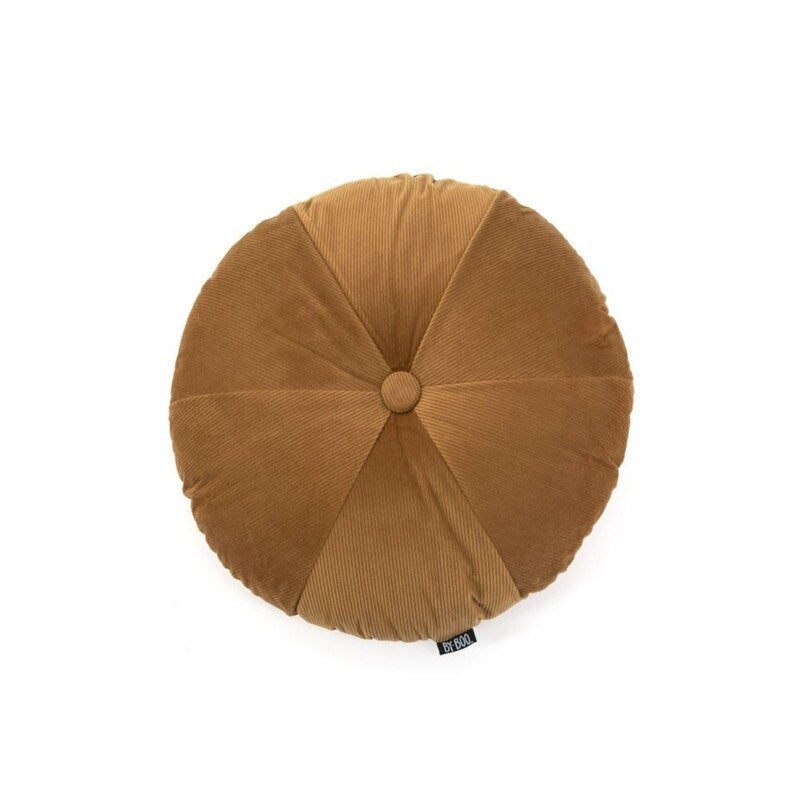 By Boo Faith Round Amber Corduroy Throw Pillows (Set of 2)