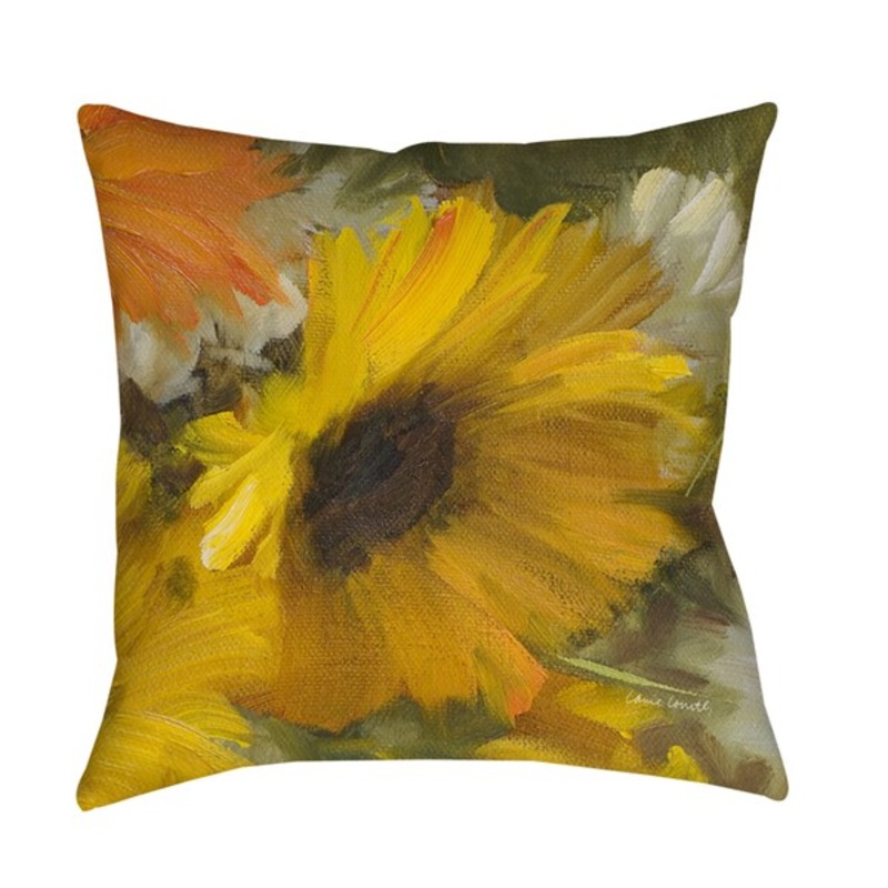 Sunflowers Square II Decorative Throw Pillow