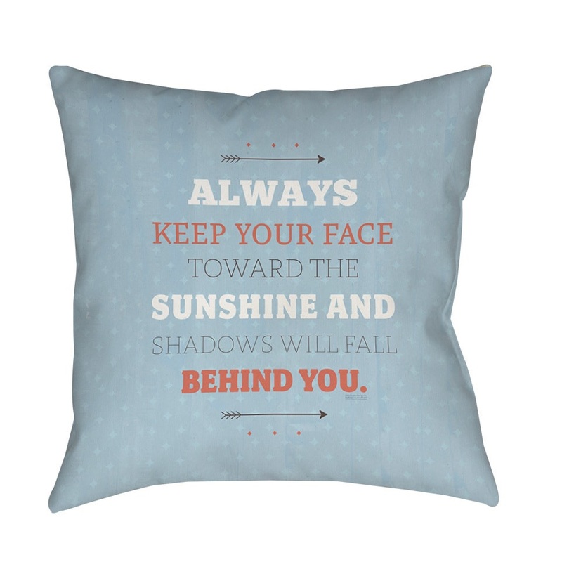 Sunshine Throw Pillow or Floor Pillow (Art by American Flat)