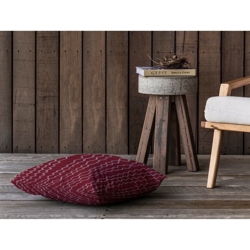 BERBER STRIPE WINE Floor Pillow By Kavka Designs