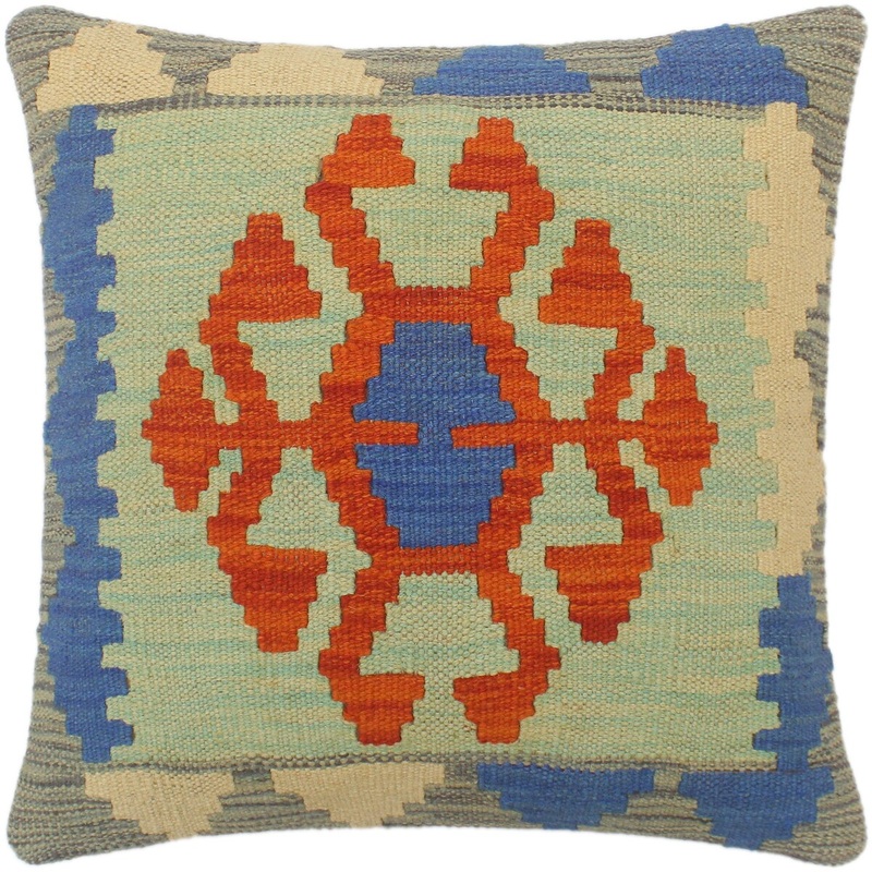 Shabby Chic Turkish Galea Hand Woven Kilim Pillow