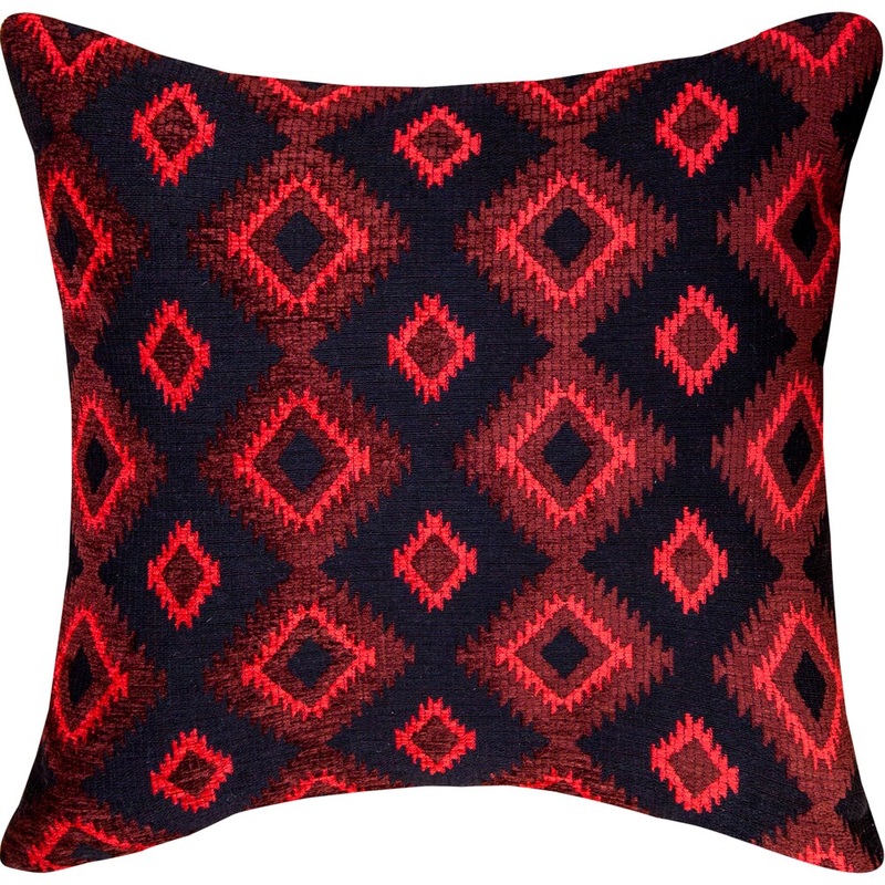 Southwestern Red Throw Pillow