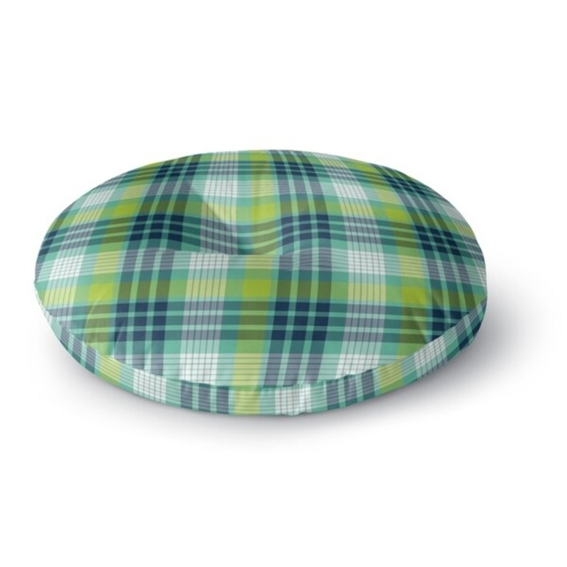 BOOK PLAID BOY Floor Pillow By Kavka Designs