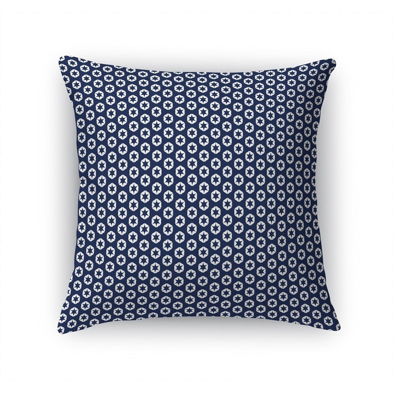 STAR POWER NAVY Accent Pillow by Terri Ellis