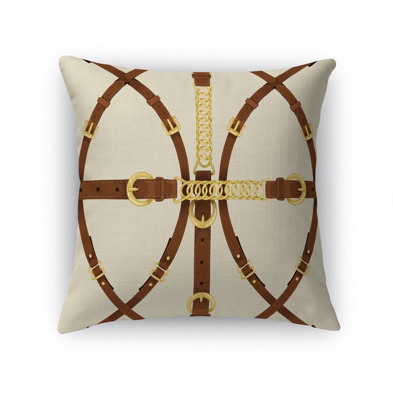 STRAP HAPPY IVORY Accent Pillow by Kavka Designs