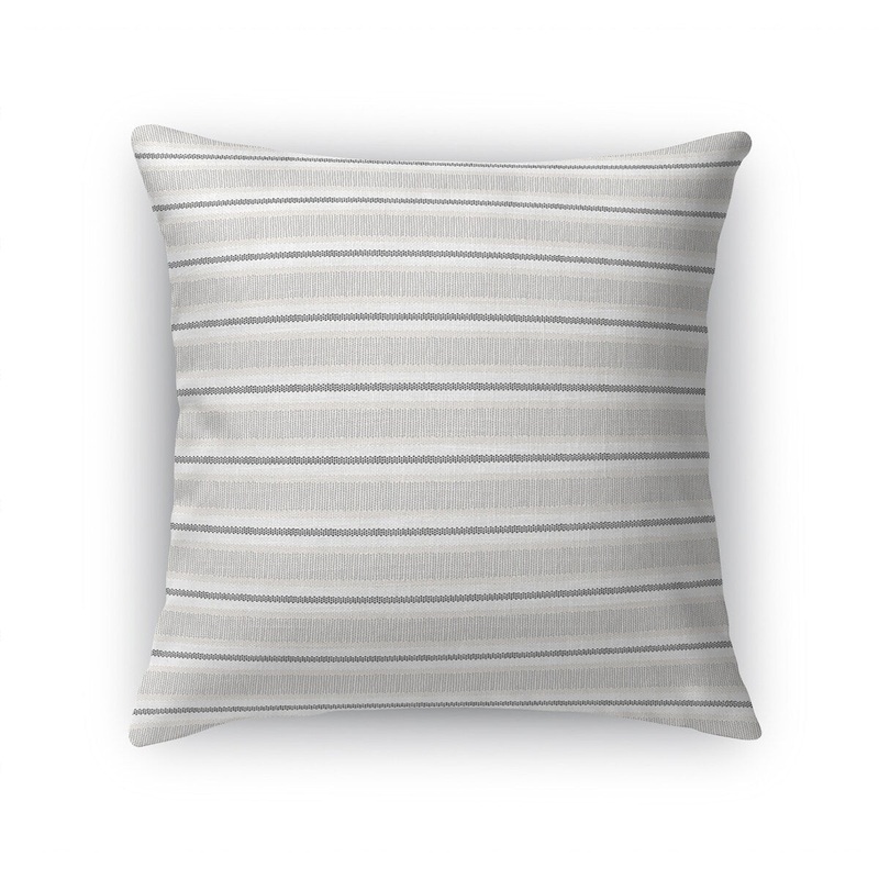 STRIPE DOTS GREY Accent Pillow by Kavka Designs