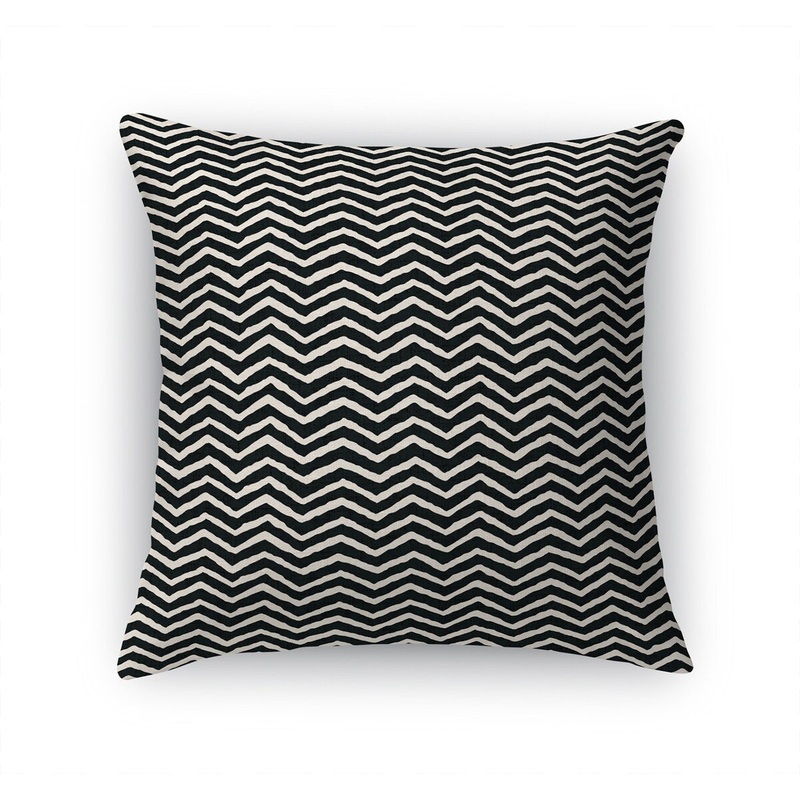 BULA ZIG CHARCOAL Accent Pillow by Kavka Designs
