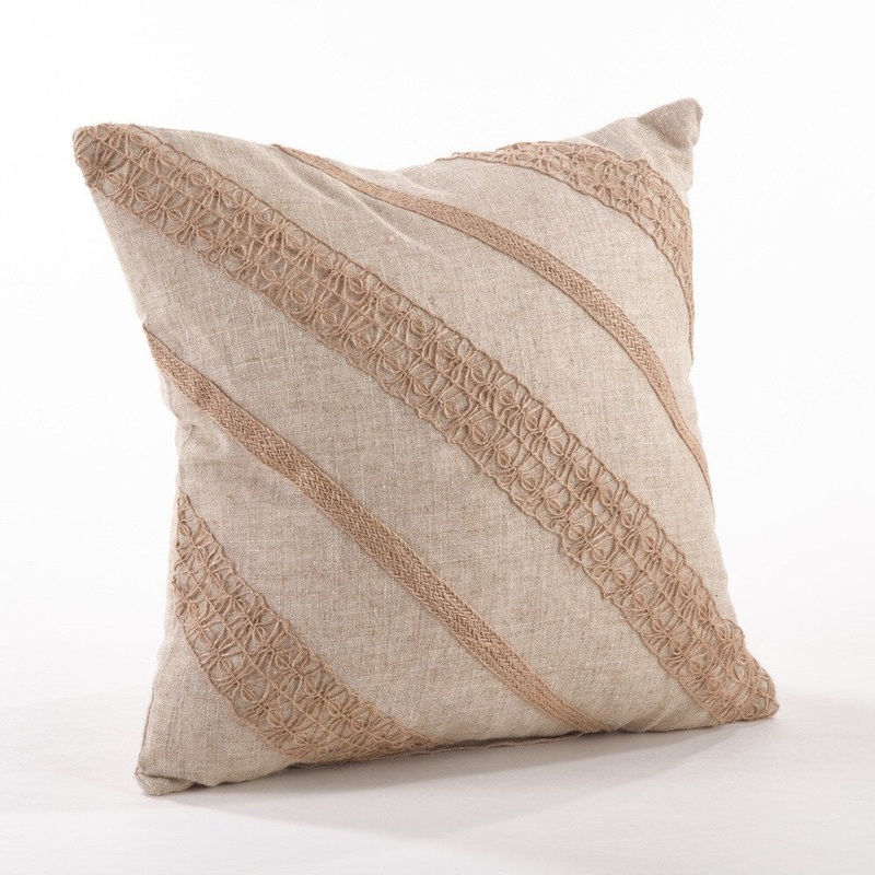 Textured Stripe Throw Pillow