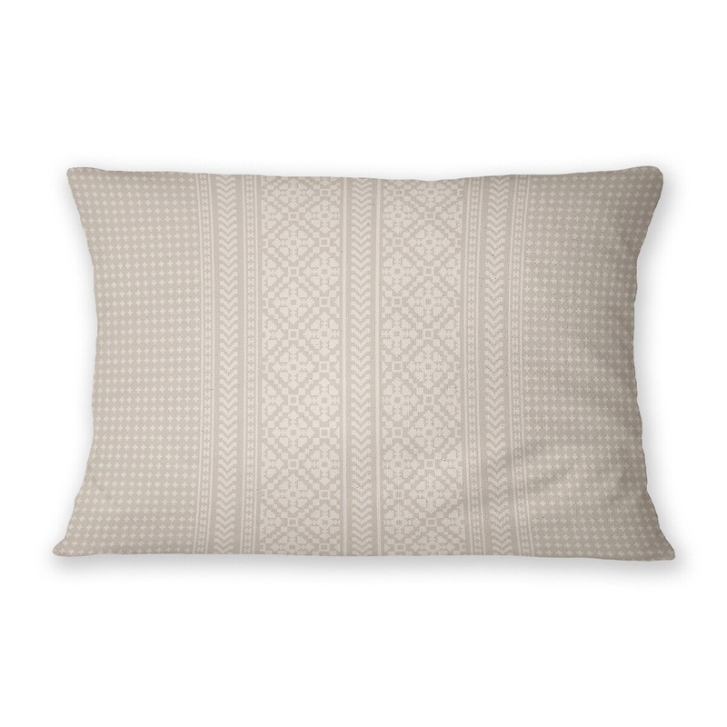 ASPEN SNOWFLAKE NATURAL Lumbar Pillow By Jenny Lund