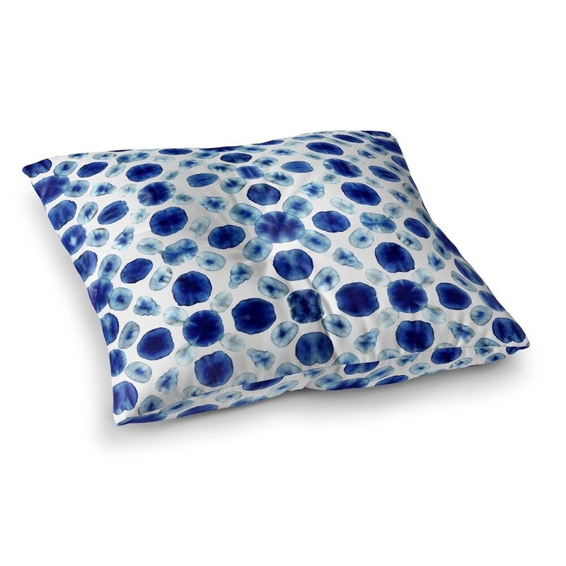 Shibori Circle Floor Pillow
