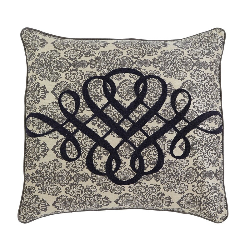Signature Design by Ashley Stitched Grey 18-inch Pillow Cover