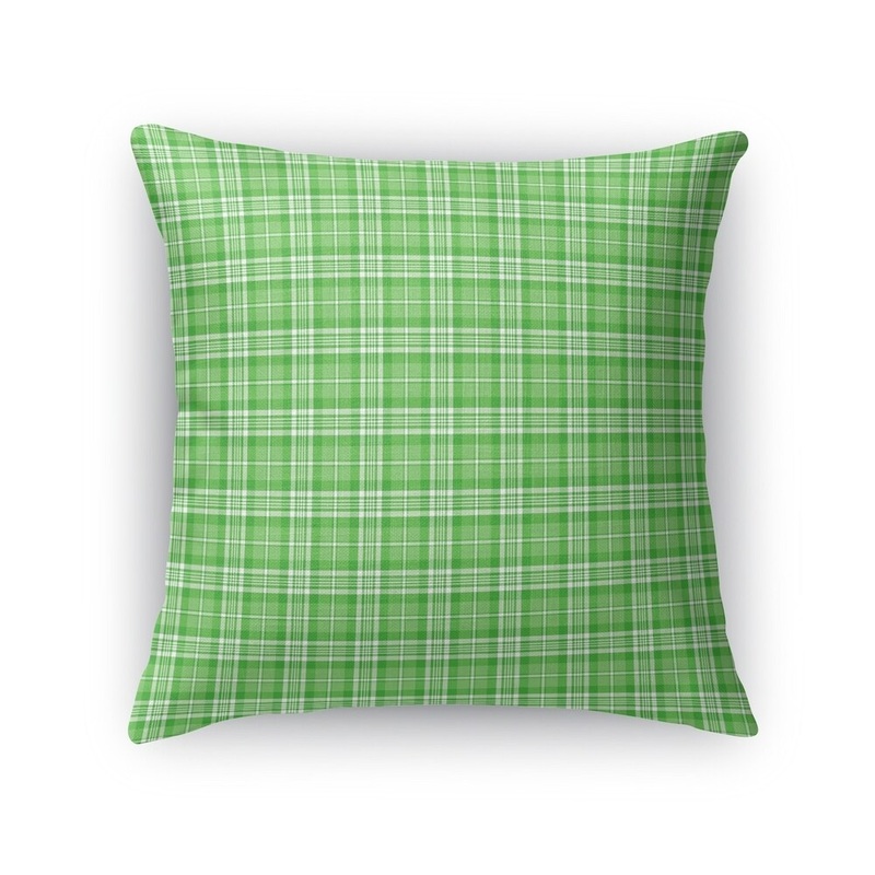 CANDY CANE PLAID Accent Pillow By Kavka Designs