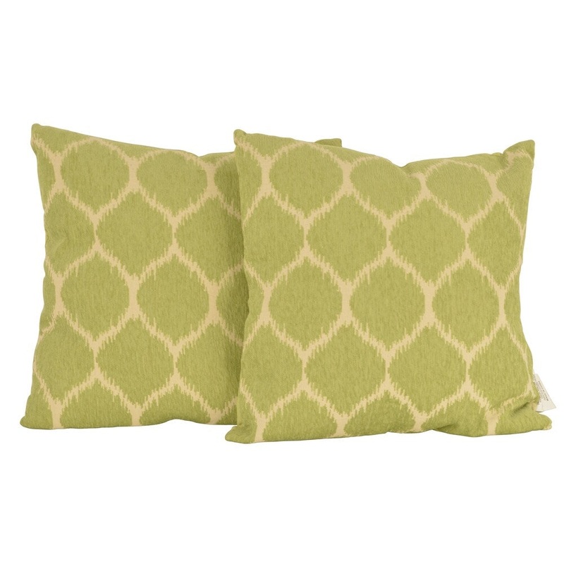 Set of 2 20" Ivana Ikat Throw Pillows