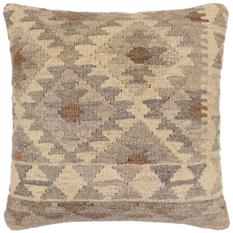 Bohemian Corey Turkish Hand-Woven Kilim Pillow - 18'' x 18''