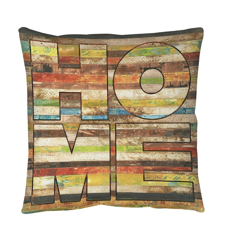 Striped Home Throw or Floor Pillow