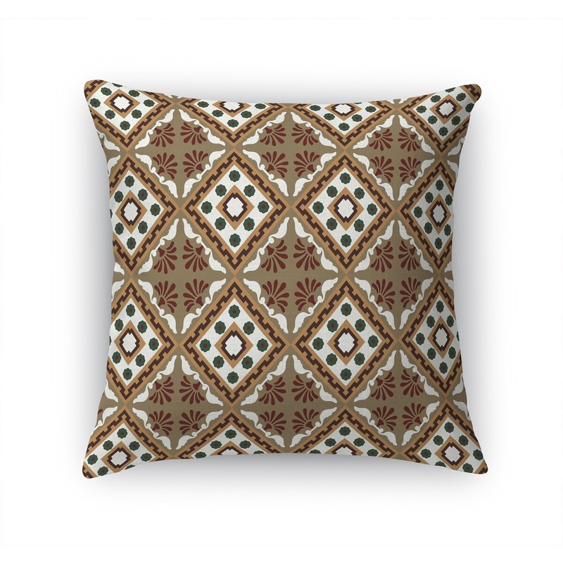ATLAS BROWN Accent Pillow by Marina Gutierrez