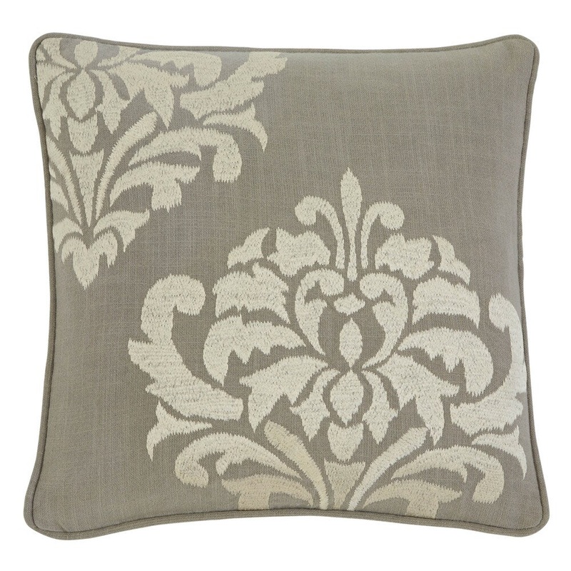 Signature Design by Ashley Damask Gray 18-inch Pillow Cover