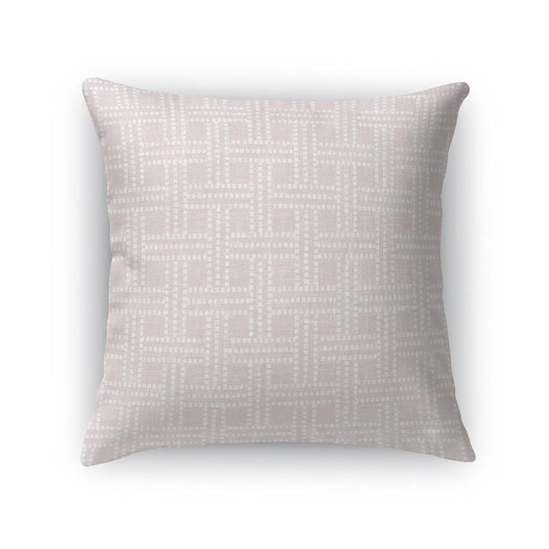 BASKET WEAVE PINK Accent Pillow by Kavka Designs