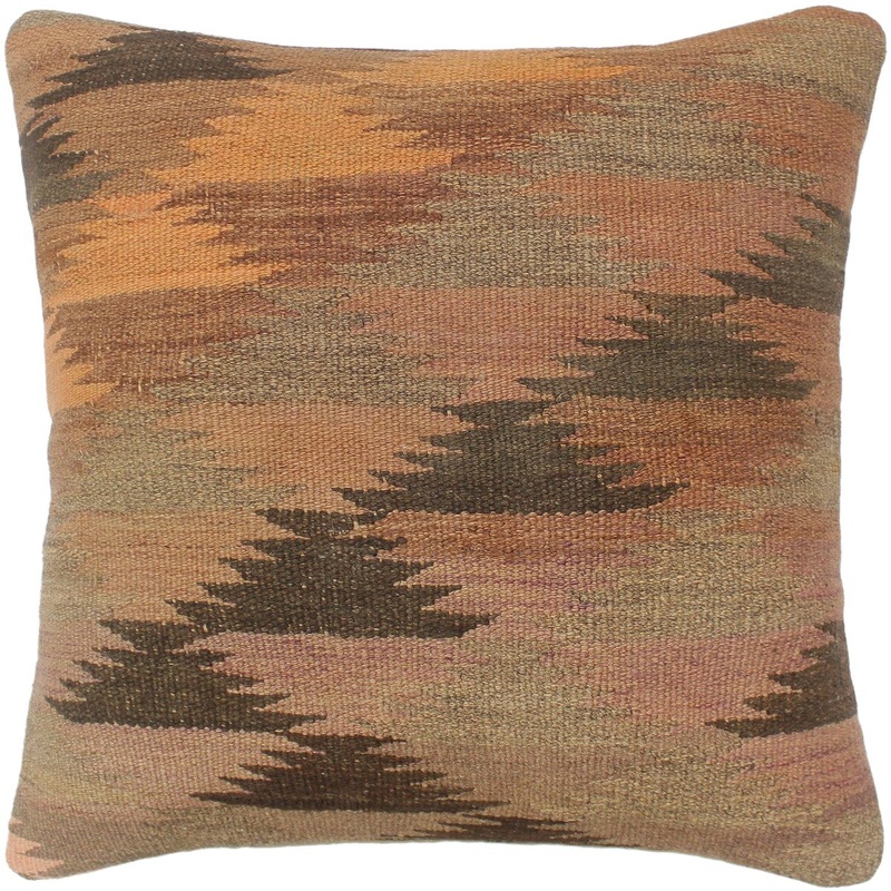 Southwestern Turkish Baldock Hand Woven Kilim Pillow